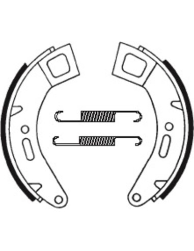 Saboți de frână organici pentru scuter TECNIUM - BA184