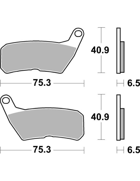 Plăcuțe de frână organice stradale TECNIUM - MA428