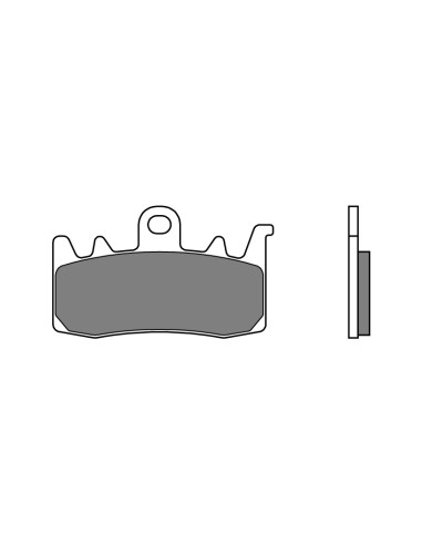 Plăcuțe de frână din metal sinterizat BREMBO autentice - 07BB3859