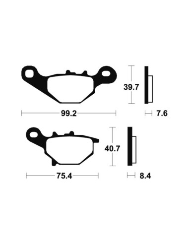 TECNIUM Scooter Organic Brake pads - ME202