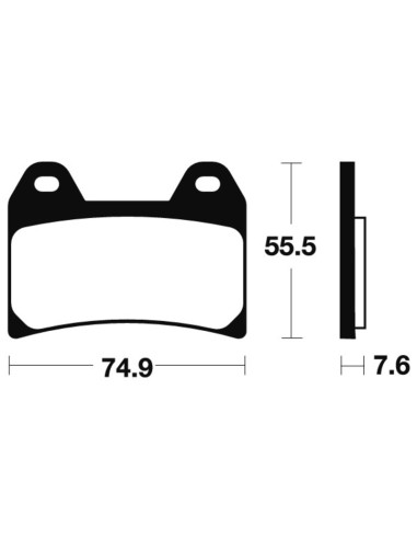 Plăcuțe de frână organice TECNIUM Scooter - ME277