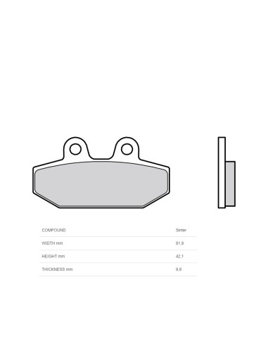 BREMBO Sintered Metal Brake Pads - 07HD23SP