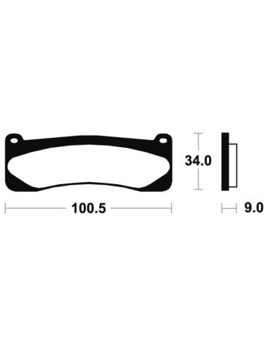 Plăcuțe de frână din metal sinterizat TECNIUM - MTR207