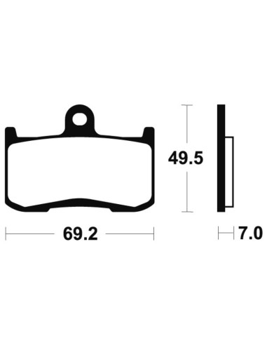 Plăcuțe de frână din metal sinterizat TECNIUM - MTR282