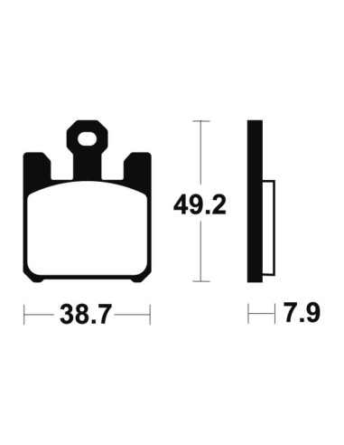 Plăcuțe de frână din metal sinterizat TECNIUM - MTR288