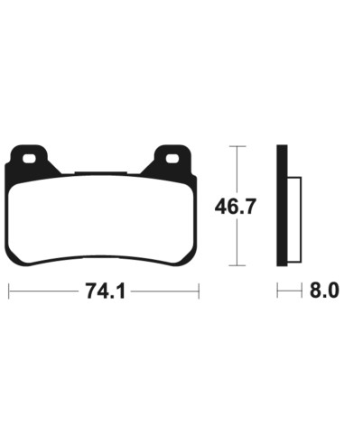 Plăcuțe de frână din metal sinterizat TECNIUM - MTR309