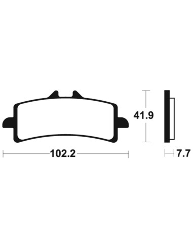 Plăcuțe de frână din metal sinterizat TECNIUM - MTR341
