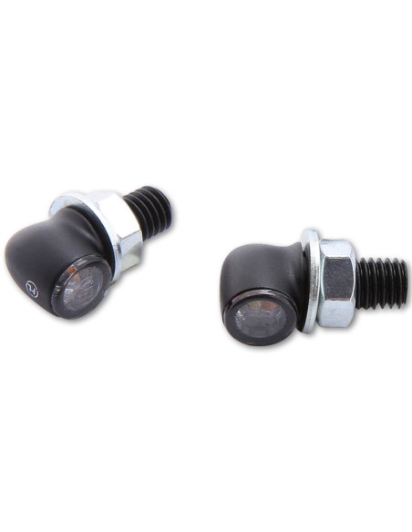 HIGHSIDER pro Proton Two LED Indicator/Position Light Black/Smoke 2in1, E-Approved (Pair)
