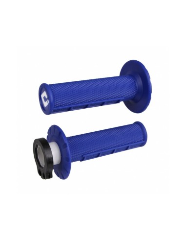 Mânere ODI Emig V2 Lock-on Half Waffle Blue