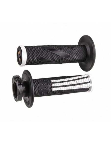Mânere cu blocare ODI Emig Pro V2 Full Diamond Alb-negru