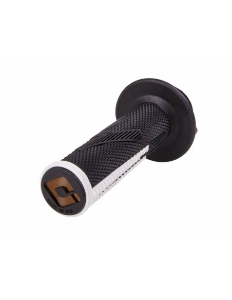 Mânere cu blocare ODI Emig Pro V2 Full Diamond Alb-negru