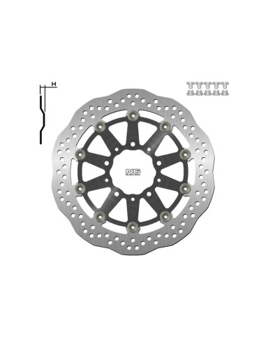 NG BRAKES Wave Floating Brake Disc