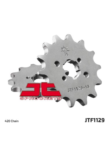 JT SPROCKETS Pinion față standard din oțel 1129 - 420