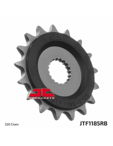 JT SPROCKETS Front Sprocket 17 Teeth Steel Noise-Free 520 Pitch Type 1185