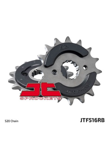 Pinion frontală din oțel, fără zgomot, JT SPROCKETS 516 - 520