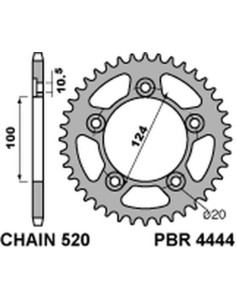 PBR Standard C45 Steel Rear...