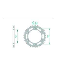 Pinion standard din oțel...