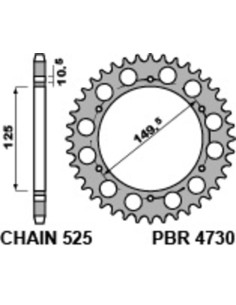 PBR Standard C45 Steel Rear...