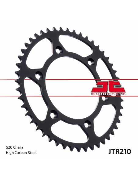 Rear sprocket JT SPROCKETS Steel Self cleaning - 520