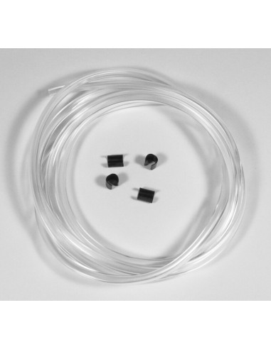 Garnitură cauciuc MRA 2m + 6 clemeClear Transluscent