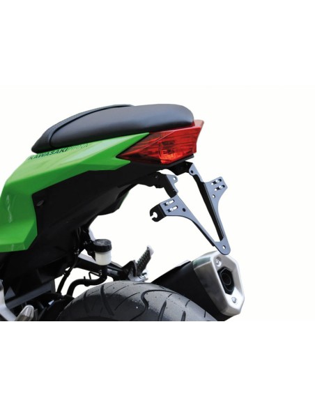 Suport pentru plăcuță de înmatriculare HIGHSIDER - Kawasaki Ninja 300 Black