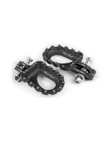 S3 Hard Rock Footrests Aluminium Black