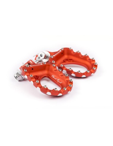 S3 Hard Rock Footrests Aluminium Orange