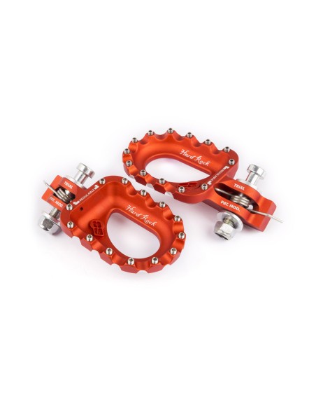 S3 Hard Rock Footrests Aluminium Orange