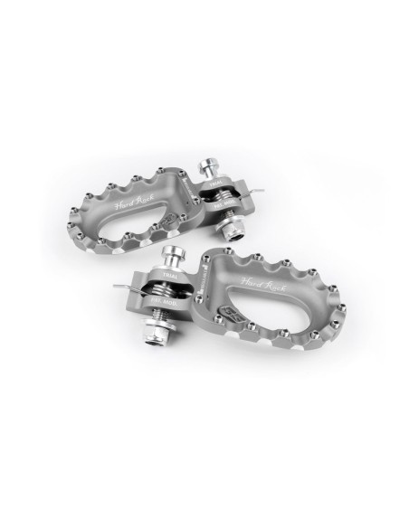 S3 Hard Rock Footrests Aluminium Silver