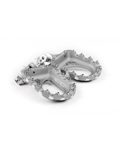 S3 Hard Rock Footrests Aluminium Silver