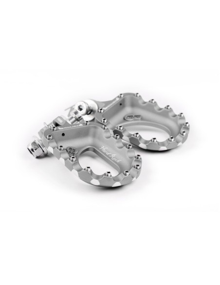 S3 Hard Rock Footrests Aluminium Silver