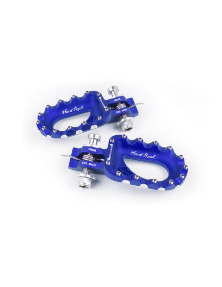 S3 Hard Rock Footrests Aluminium Blue