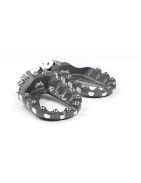 S3 Hard Rock Enduro Footrests Aluminium Titanium