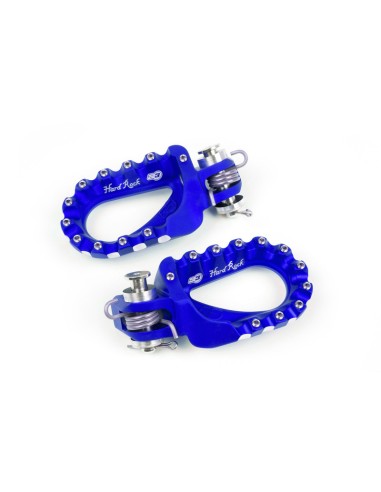 S3 Hard Rock Enduro Footrests Aluminium Blue