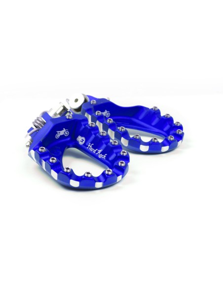 S3 Hard Rock Enduro Footrests Aluminium Blue