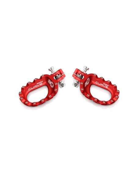 Suport pentru picioare S3 Curve Aluminiu Roșu