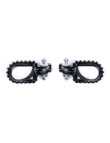 S3 Hard Rock Footrests +10mm Rear Position Steel Black