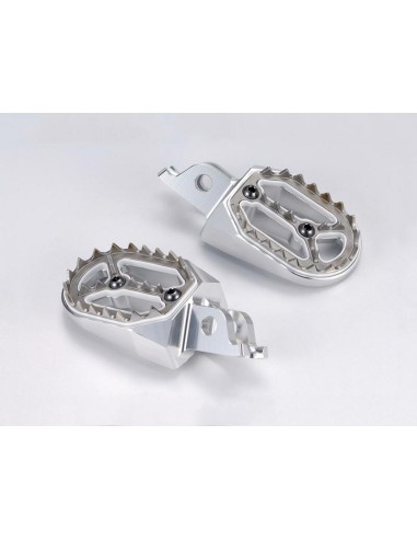 BIHR Evolution Footpegs Silver Honda