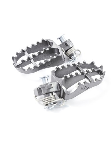 S3 Hard Rock Enduro Footrests Steel Titanium