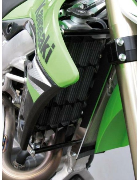 Apărătoare radiator AXP Aluminiu - Kawasaki KX250F Negru