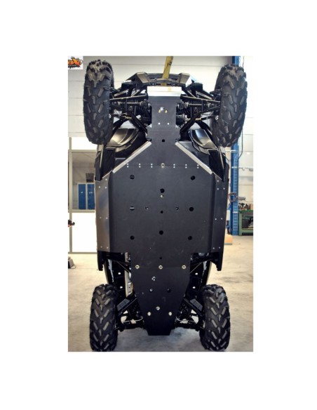 Protector central AXP - HDPE 10mm Polaris RZR900/S Negru