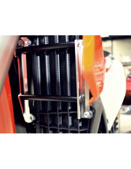 Apărătoare radiator AXP aluminiu - KTM/Husqvarna Negru