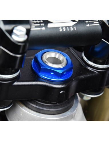 SCAR Steering Stem Nut Blue