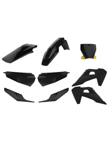 POLISPORT Plastic Kit Black Husqvarna FC/TC