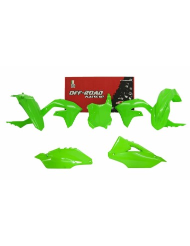 Kit Plastic RACETECH Verde Neon Kawasaki KX450F