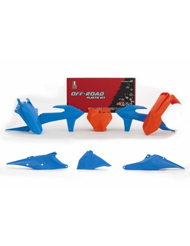 Kit plastic RACETECH Vintage Blue/Orange KTM SX/SX-F Multi