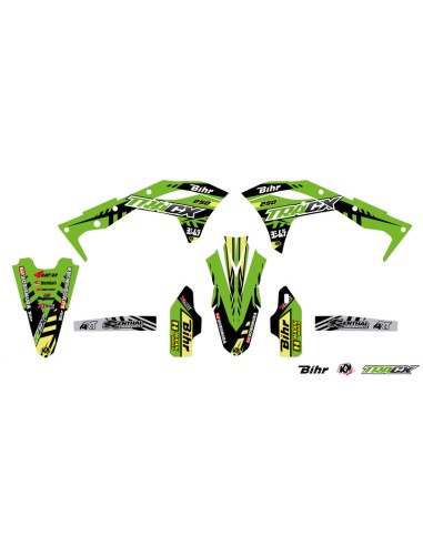 UFO Plastic & Graphic Kit OEM Color Kawasaki KX250F