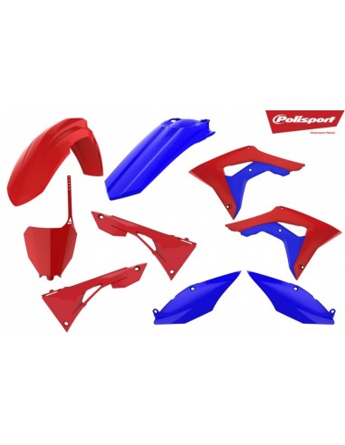 POLISPORT Plastics Kit Red/Blue Honda CRF250/450R