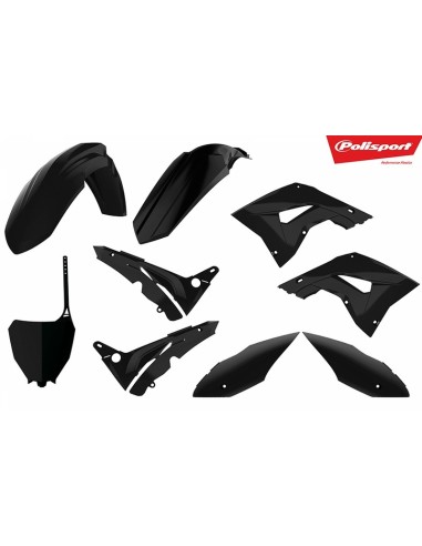 Kit Plastic POLISPORT Negru Honda CR125/250R