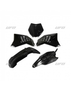 UFO Plastic Kit Black KTM...